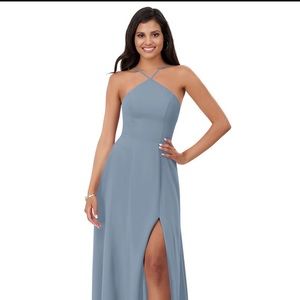 Azazie Bailey Bridesmaids Dress (Dusty Blue)